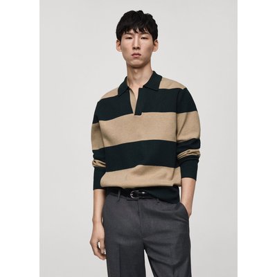 Pull-over polo motif rayé MANGO MAN