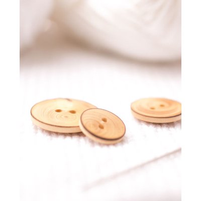 Lot de 5 boutons bois flammé PHILDAR