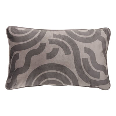 Coussin rectangulaire en velours imprimé LILOU ATMOSPHERA