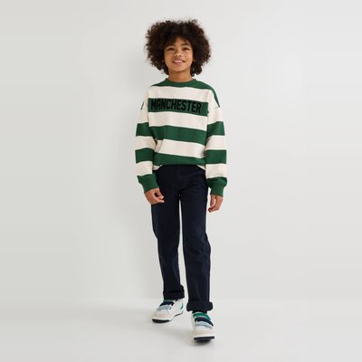 Pantalon chino uni en coton MONOPRIX