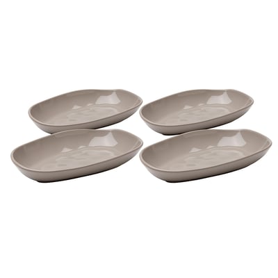 Lot de 4 assiettes creuses en faïence, ORGANIC KARE DESIGN