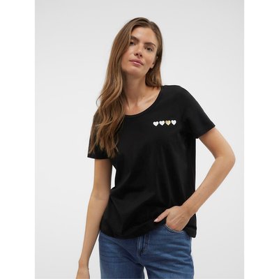 Футболка с принтом "сердечки" VERO MODA