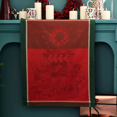 Torchon pur coton LES CADEAUX DE NOEL GARNIER THIEBAUT