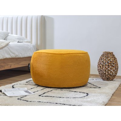 Pouf tissu imitation fourrure, ANGORA BOBOCHIC