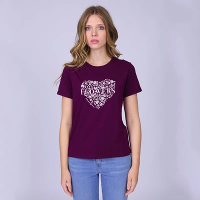 T-shirt Flowers MISE AU GREEN