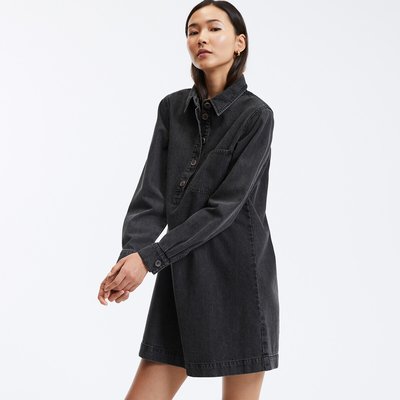 Robe noir en jean sales