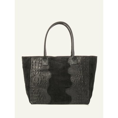 Sac croco noir La Redoute