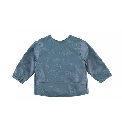 Bavoir tablier bleu motif dinosaure NOUKIE'S