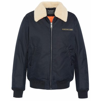 B52X Cotton Mix Jacket with Removable Aviator Collar SCHOTT