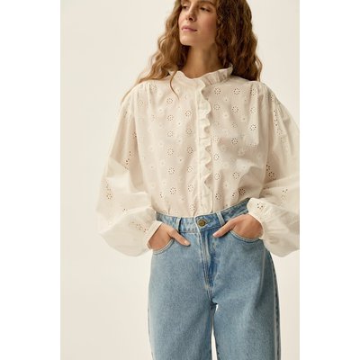 Blouse brodée manches amples SATINE DES PETITS HAUTS
