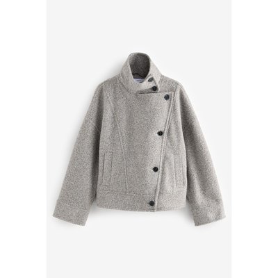 Manteau cardigan asymétrique col cheminée NEXT