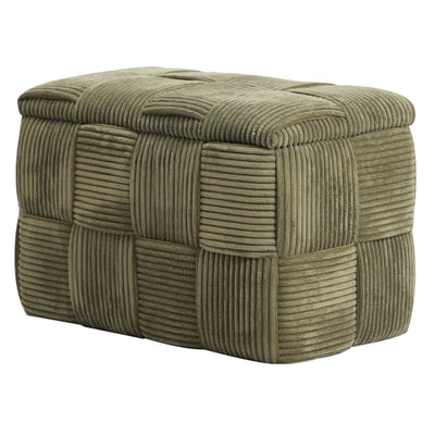 Banc avec rangement, velours côtelé, VANERN NORDLYS