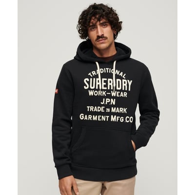 Sweat à capuche et motif floqué Workwear SUPERDRY