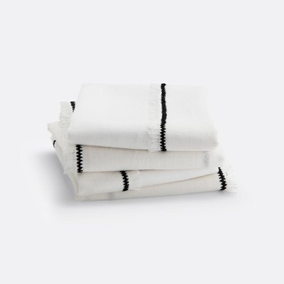 Set van 4 tafelservetten linnen/katoen, Menorca LA REDOUTE INTERIEURS