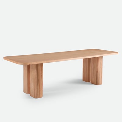 Table à manger, XL en plaqué chêne, 8 à 10 couverts, LATTI LA REDOUTE INTERIEURS