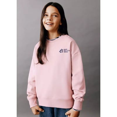 Sweat en coton 100 % imprimé MANGO KIDS