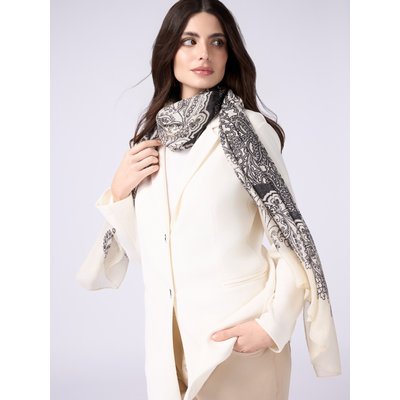 Sciarpa in viscosa fil textile fantasia damascata OLTRE