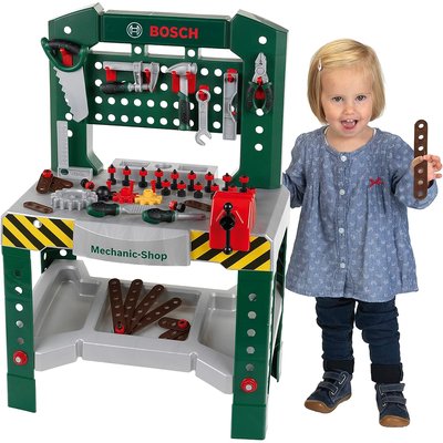 Etabli Bosch Mechanic-Shop avec 77 accessoires THEO KLEIN