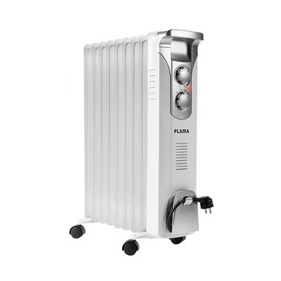 Radiador a óleo branco 2000W 2362FL, da Flama FLAMA
