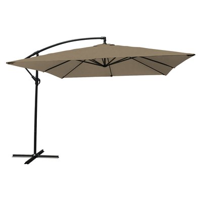 Parasol déporté, carré, 2,70x2,70m, MOLOKAI HAPPY GARDEN