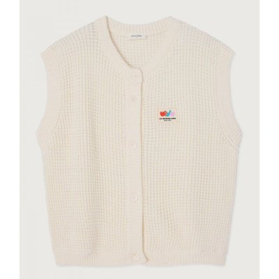 Gilet ample col rond, sans manches, CRASHWAY AMERICAN VINTAGE