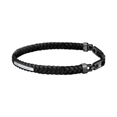 Bracelet en acier et cuir MASERATI