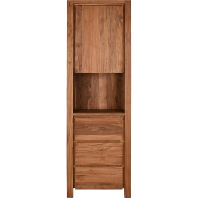Vitrine élégante en teck naturel pour un intérieur raffiné RECOLLECTION