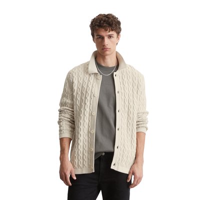 Veste en tricot regular avec motif torsadé MARC O’POLO DENIM