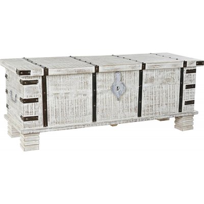 Banc coffre en bois, Cottage vintage RECOLLECTION