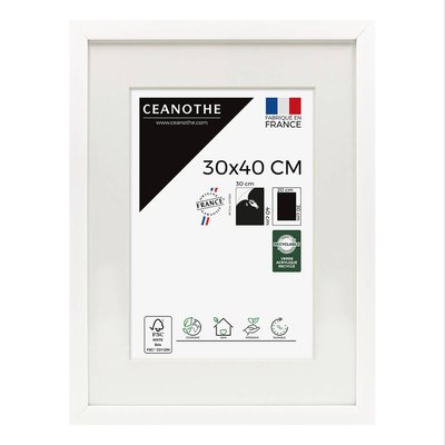 Cadre Photo Avec Passe-partout 30x40 Cm Bois Reconstitué Fsc MILAN CEANOTHE