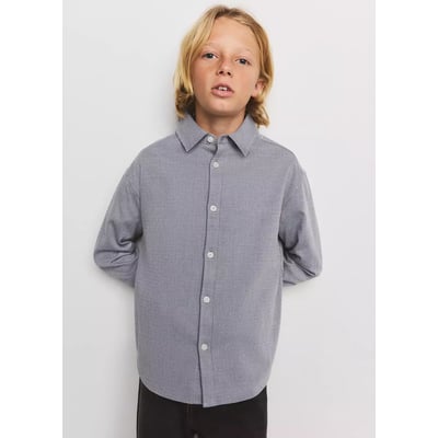 Chemise à carreaux en coton MANGO KIDS