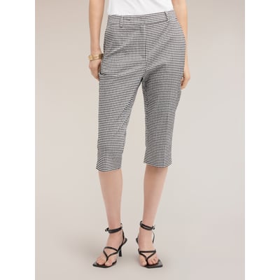 Pantalon capri à motif vichy MOTIVI