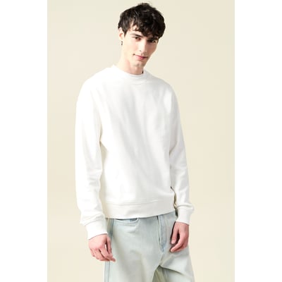 Sweat col rond manches longues en coton BONOBO