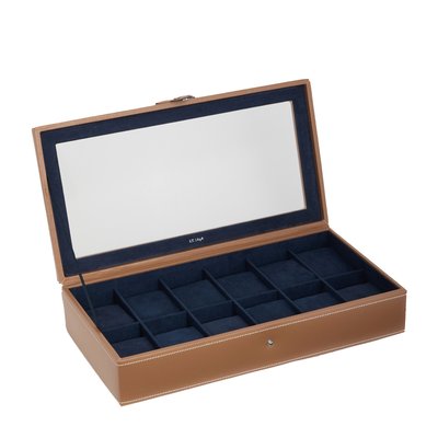 Coffret 12 montres en cuir LE TANNEUR