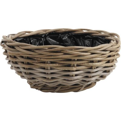 Jardinière ronde en poelet gris Diam 30 cm AUBRY GASPARD
