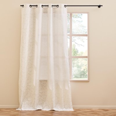 Rideau vintage feuillage tissé DOUCEUR D'INTÉRIEUR