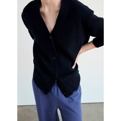 Cardigan de pyjama en maille à boutons MANGO