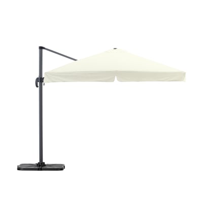 Set parasol deporté, carré, MILAN DEFORA HOME
