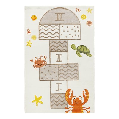 Tapis enfant motif marelle et mer , PLAYGROUND ESPRIT
