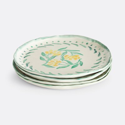 Lot de 4 assiettes plates en grès, Capria LA REDOUTE INTERIEURS