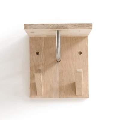Kapstok/etagère met 2 haakjes SLOFIA, in bleek eik LA REDOUTE INTERIEURS