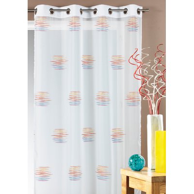 Voilage en jacquard à imprimés fantaisie HOME MAISON