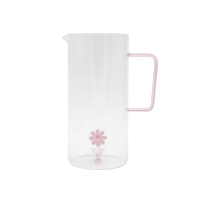 Carafe en verre avec fleur, FLORA ARTIME