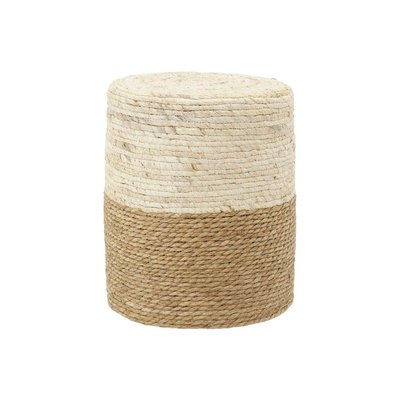 Pouf en jute et maïs naturel AUBRY GASPARD