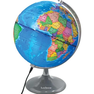 Globe terrestre jour et nuit Lumineux (Français) LEXIBOOK