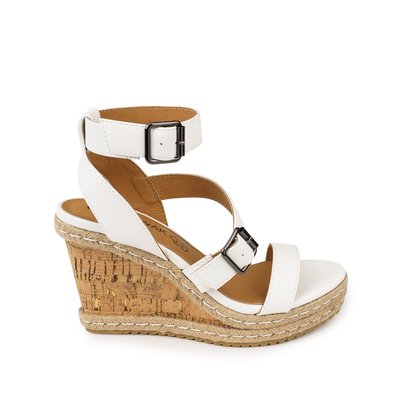 Sandales plateforme blanche La Redoute