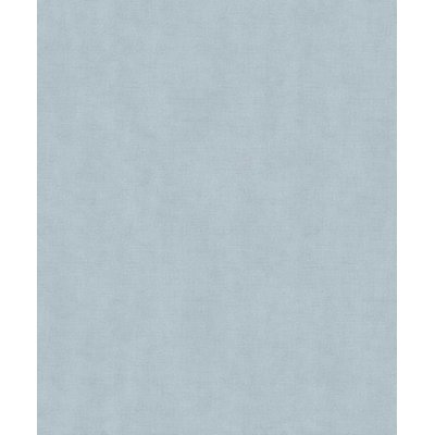 Papier peint uni effet toile lin bleu ciel doux HEXOA