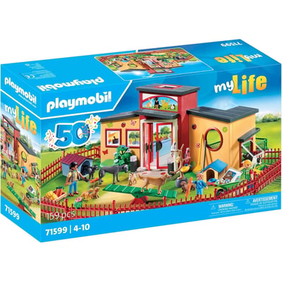 Pension des animaux avec soigneurs et enfant PLAYMOBIL