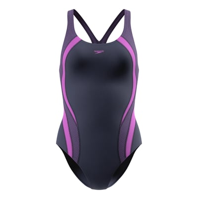 Maillot de bain 1 pièce dos nageur motif/style contrasté QUANTUM SPLICE SPEEDO
