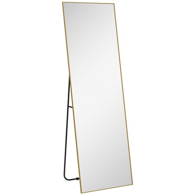 Miroir en pied Verre Or HOMCOM
